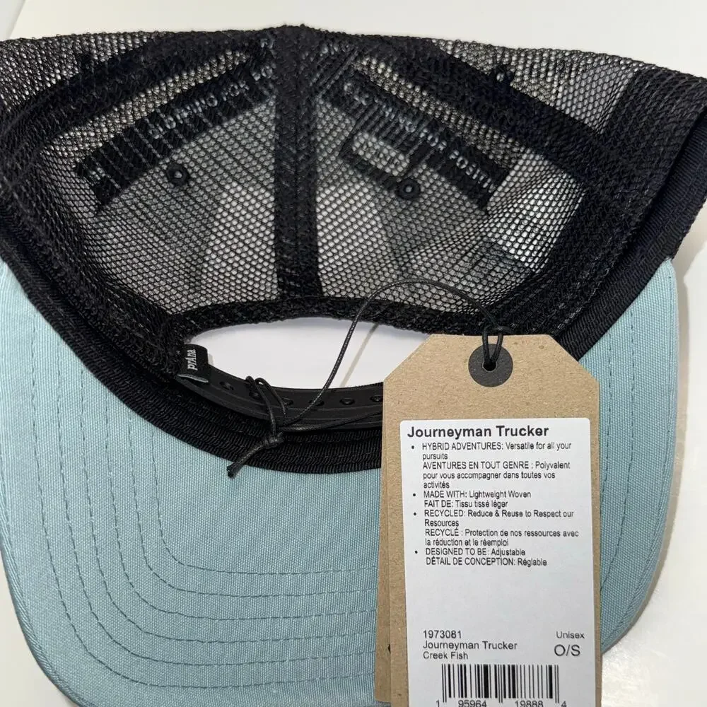 PrAna Unisex Journeyman Trucker Creek Fish Adjustable Hat, Fish Taco